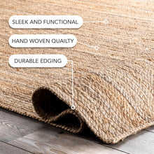 Load image into Gallery viewer, Braided Natural Jute Bedside Runner