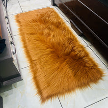 Load image into Gallery viewer, Golden Bedside Faux Fur Runner, Luxury Fluffy Runner - 60x150 Cm (2x5 feet)