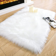 Load image into Gallery viewer, White Faux Fur Mat, Luxury Fluffy Area Rug - 2x3 feet