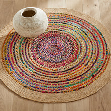 Load image into Gallery viewer, Braided Natural Jute Multicolor Hand-Woven Area Rug/Carpet/Mat
