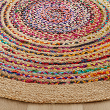 Load image into Gallery viewer, Braided Natural Jute Multicolor Hand-Woven Area Rug/Carpet/Mat