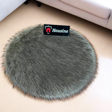 Load image into Gallery viewer, Animal Round Faux Fur Rug, Luxury Fluffy Area Rug - 80x80 cm