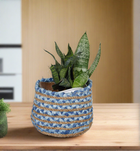 Load image into Gallery viewer, Denim & Jute - Planter Pots/Storage Basket