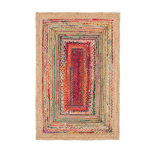 Load image into Gallery viewer, Braided Natural Jute Multicolor Hand-Woven Area Rug/Carpet/Mat