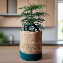 Load image into Gallery viewer, Jute & Green - Planter Pots/Storage Basket