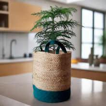 Load image into Gallery viewer, Jute & Green - Planter Pots/Storage Basket