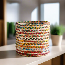 Load image into Gallery viewer, Jute & Multicolor - Planter Pots/Storage Basket