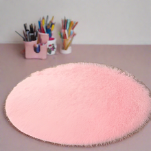 Load image into Gallery viewer, Baby Plain - Premium Round Shaggy Rug