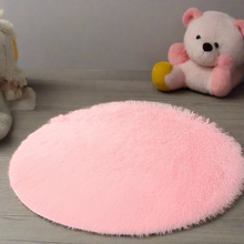 Load image into Gallery viewer, Baby Plain - Premium Round Shaggy Rug