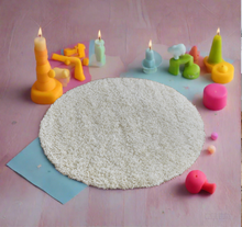 Load image into Gallery viewer, Cream Plain  - Premium Round Shaggy Rug
