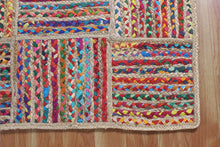 Load image into Gallery viewer, Cotton With Braided Jute Collection Classic Hand Woven Area Rug