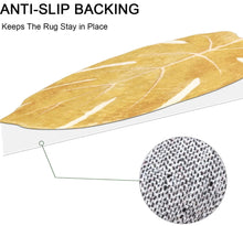 Load image into Gallery viewer, Super Soft Anti Skid (40x60 cm) Microfiber Mat for Bathroom/Bedroom/Kitchen - Leaf Golden