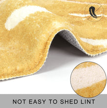 Load image into Gallery viewer, Super Soft Anti Skid (40x60 cm) Microfiber Mat for Bathroom/Bedroom/Kitchen - Leaf Golden