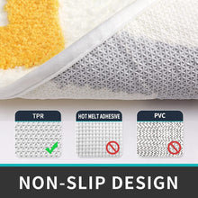 Load image into Gallery viewer, Super Soft Anti Skid (40x60 cm) Microfiber Mat for Bathroom/Bedroom/Kitchen - Yellow Zigzag