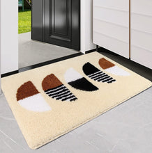 Load image into Gallery viewer, Super Soft Anti Skid (40x60 cm) Microfiber Mat for Bathroom/Bedroom/Kitchen, Light Beige