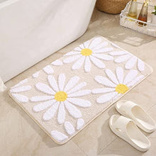 Load image into Gallery viewer, Super Soft Anti Skid (40x60 cm) Microfiber Mat for Bathroom/Bedroom/Kitchen - Off White