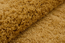 Load image into Gallery viewer, Golden Plain - Premium Round Shaggy Rug