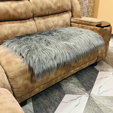 Load image into Gallery viewer, Gray Faux Fur Mat, Luxury Fluffy Area Rug - 2x3 feet