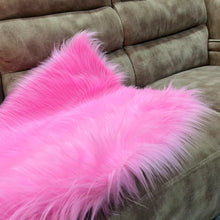 Load image into Gallery viewer, Pink Faux Fur Mat, Luxury Fluffy Area Rug - 2x3 feet