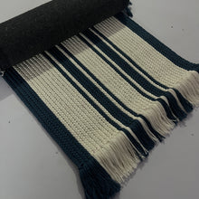 Load image into Gallery viewer, Luxurious Microfiber Braided Runner White, Blue - 2 Feet x 5 Feet