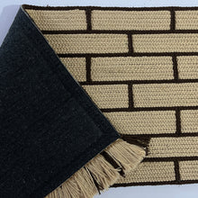 Load image into Gallery viewer, Luxurious Microfiber Geometric Braided Runner Beige & Brown - 2 Feet x 5 Feet