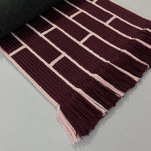 Load image into Gallery viewer, Luxurious Microfiber Geometric Braided Runner Purple & White - 2 Feet x 5 Feet