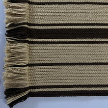 Load image into Gallery viewer, Luxurious Microfiber crafted braided Bedside Runner Brown, Beige - 2 Feet x 5 Feet