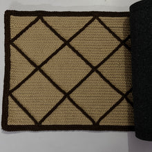 Load image into Gallery viewer, Luxurious Microfiber crafted braided Bedside Runner Beige, Brown - 2 Feet x 5 Feet