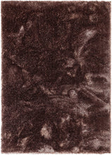 Load image into Gallery viewer, Luxury High-Pile Microfiber Shag Rug – Deep Bronze/Brown