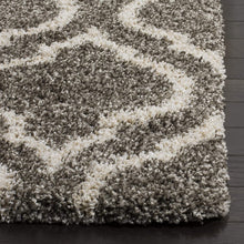 Load image into Gallery viewer, RUGSKART SHAG MOROCCAN GREY/IVORY AREA RUG