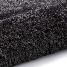 Load image into Gallery viewer, Ultra Soft Plain Gray Shaggy Area Rug – Premium Microfiber Fluffy Carpet for Living Room, Bedroom & Home Deco