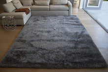 Load image into Gallery viewer, Ultra Soft Plain Gray Shaggy Area Rug – Premium Microfiber Fluffy Carpet for Living Room, Bedroom & Home Deco