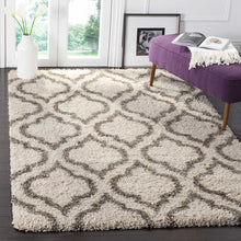 Load image into Gallery viewer, RUGSKART SHAG MOROCCAN IVORY /GREY AREA RUG