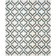 Load image into Gallery viewer, RUGSKART SHAG MOROCCAN BLUE/IVORY AREA RUG