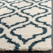 Load image into Gallery viewer, RUGSKART SHAG MOROCCAN BLUE/IVORY AREA RUG