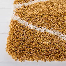 Load image into Gallery viewer, SOFT SHAG MOROCCAN GOLDEN/IVORY AREA RUG