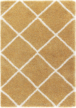 Load image into Gallery viewer, SOFT SHAG MOROCCAN IVORY/GOLDEN AREA RUG
