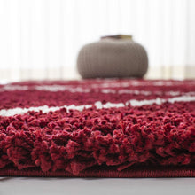 Load image into Gallery viewer, Red & ivory - Micro Indoor Home Living Room Area Rug