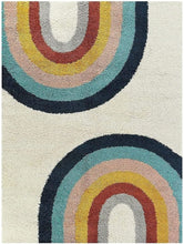 Load image into Gallery viewer, Multicolored Rainbow-Shaped Beautiful Premium Shaggy Rug
