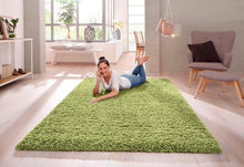 Load image into Gallery viewer, Luxury Grass Green Microfiber Shag Rug | Soft Pluffy Shaggy Carpet for Home Decoration, Living Room, Bedroom & Kids Play Area | Premium Quality & High Density Pile