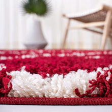 Load image into Gallery viewer, Red With Ivory - Micro Indoor Home Living Room Area Rug