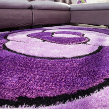 Load image into Gallery viewer, Rose Purple baho Design shag rug