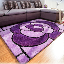 Load image into Gallery viewer, Rose Purple baho Design shag rug
