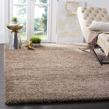 Load image into Gallery viewer, Ultra-Soft Microfiber Beige Shaggy Area Rug – High Density Plush Carpet Floor Mat for Bedroom, Living Room & Home Decor