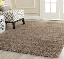 Load image into Gallery viewer, Ultra-Soft Microfiber Beige Shaggy Area Rug – High Density Plush Carpet Floor Mat for Bedroom, Living Room & Home Decor