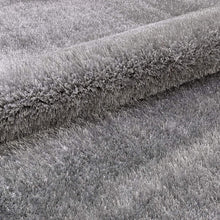 Load image into Gallery viewer, Ultra Soft Plush Microfiber Shaggy Carpet – High-Density Silver Area Rug Mat for Home & Bedroom Decor