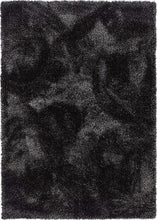 Load image into Gallery viewer, Modern Black Shag Area Rug – Super Soft Microfiber Plush Carpet Floor Mat, Non-Shedding & Anti-Skid Accent Rug for Home Decor