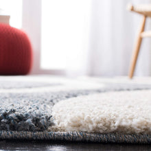 Load image into Gallery viewer, Ivory With Gray Premium Modern Shaggy Rug