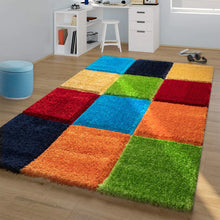 Load image into Gallery viewer, Multi Color Box Beautiful Premium Shaggy Rug