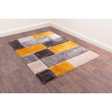 Load image into Gallery viewer, Yellow Gray Box Stylish Shaggy Carpet/Mat/Rug